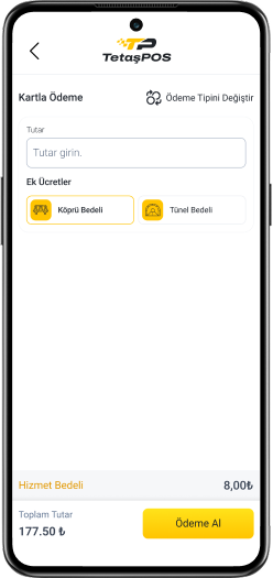 Kart numarası ile ödeme al