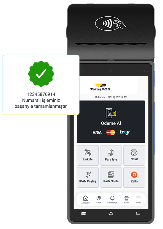 Android POS Başarılı